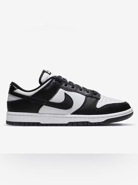 Nike Black and White Low-Top Swoosh Sneaker